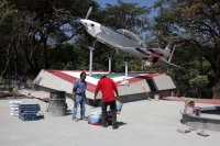 Martes 10 de febrero del 2015. Tuxtla Gutiérrez. Lo que será el parque Centenario de la Fuerza Aérea Mexicana en el Fraccionamiento Las Arboledas.