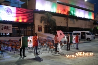 Sábado 26 de septiembre del 2020. Tuxtla Gutiérrez. Durante la jornada de protesta de los normalistas a 6 años de la desaparición de los estudiantes de Ayotzinapa