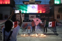 Sábado 26 de septiembre del 2020. Tuxtla Gutiérrez. Durante la jornada de protesta de los normalistas a 6 años de la desaparición de los estudiantes de Ayotzinapa