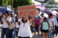Domingo 19 de junio del 2016. Tuxtla Gutiérrez. El Movimiento Magisterial Chiapaneco, Organizaciones Sociales y de Padres de Familia marchan en apoyo a las comunidades que se enfrentan a la Policía Federal en el estado de Oaxaca.