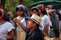 Martes 30 de enero del 2018. Tuxtla Gutiérrez. La comunidad Zoque da inicio a la Bajada de las Virgenes de Copoya esta mañana durante las celebraciones de La Candelaria, festejo que continuará hasta entrado el mes de marzo.