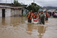 Viernes 6 de noviembre del 2020. San Cristóbal de las Casas. La #lluvia ha ocasionado que las calles de la colonial ciudad de Los altos de #Chiapas permanezcan bajo el agu, mientras que cientos de #familias buscan refugio