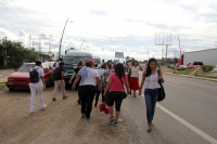 Viernes 1 de septiembre del 2017Chiapa de Corzo. El Bloqueo carretero entre Chiapa de Corzo y la capital de Chiapas del movimiento magisterial se lleva a cabo esta mañana dentro de la protesta nacional contra el informe del presidente EPN en su V informe