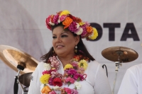 Domingo 24 de junio del 2012. Chiapa de Corzo, Chiapas. Marcela Bonilla, candidata del POCh realiza un cierre de campaña en esta colonial ciudad.