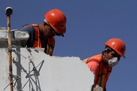 Miércoles 4 de diciembre del 2019. Tuxtla Gutiérrez. Aspectos de la obra de demolición del antiguo Hotel Brindis en el centro de la ciudad