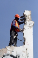 Miércoles 4 de diciembre del 2019. Tuxtla Gutiérrez. Aspectos de la obra de demolición del antiguo Hotel Brindis en el centro de la ciudad