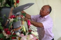 Domingo 14 de abril del 2019. Tuxtla Gutiérrez. El Señor del Burrito es el conjunto de imágenes que son veneradas dentro del fervor popular y religioso por las familias de la comunidad de Copoya durante el Domingo de Ramos