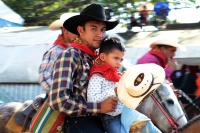 Sábado 12 de enero del 2018. Chiapa de Corzo. Durante la cabalgata en este medio día