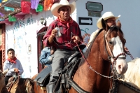 Sábado 12 de enero del 2018. Chiapa de Corzo. Durante la cabalgata en este medio día