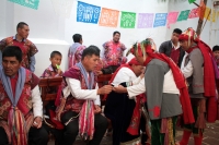 Domingo 9 de agosto del 2020. San Lorenzo Zinacantan. Los festejos ritualistas patronales de la comunidad tsotsil se continúan realizando en este municipio de Los Altos de Chiapas