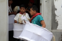 Lunes 24 de julio del 2017. Suchiapa, Chiapas. La Danza del Caballo Blanco o Nandayuli. Durante los festejos de Santa Ana en esta comunidad, los jóvenes bailan acompañados del ritmo del carrizo y tambores en un vaivén frenético