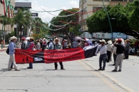 Miércoles 25 de septiembre del 2019. Tuxtla Gutiérrez. Los Pequeños Propietarios, afectados y desplazados del movimiento armado del 94 protestan esta mañana en las calles de la capital de Chiapas Miércoles 25 de septiembre del 2019. Tuxtla Gutiérrez. Los Pequeños Propietarios, afectados y desplazados del movimiento armado del 94 protestan esta mañana en las calles de la capital de Chiapas
