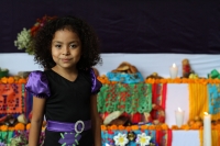 Miércoles 31 de octubre del 2018. Tuxtla Gutiérrez. Los colores y atmosfera festiva del dí­a de muertos se refleja en las actividades cotidianas de la provincia del sureste; las catrinas, monstros y brujas recorren la Avenida Central durante las festivi