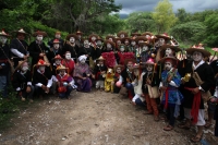Martes 13 de junio del 2017. Suchiapa. El recorrido de la topada del Santísimo da inicio a las danzas del Calalá en las comunidades de esta localidad de la depresión central de Chiapas.  Los danzantes se reúnen entre las comunidades de oriente de Suchiapa
