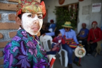 20210531. El Calalá en Suchiapa.  Día de La Topada del Calalá: los diferentes grupos de danzantes se encuentran para acompañar el recorrido ritual hacia la Ermita de esta comunidad