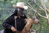 Miércoles 14 de agosto del 2017. Chiapa de Corzo. Los danzantes del Calalá en la ribera del rio Grande guardan la costumbre del visitar el Cerro del Tigre o Diliñumbure donde los habitantes relatan la historia del lugar encantado donde aparecía un pequeño