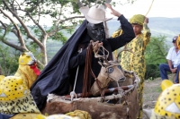 Miércoles 14 de agosto del 2017. Chiapa de Corzo. Los danzantes del Calalá en la ribera del rio Grande guardan la costumbre del visitar el Cerro del Tigre o Diliñumbure donde los habitantes relatan la historia del lugar encantado donde aparecía un pequeño