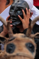 Miércoles 30 de mayo del 2018. Chiapa de Corzo. Los jóvenes danzantes del Calalá del Bario Benito Juárez se preparan para realizar el recorrido hacia el Cerro del Tigre esta tarde