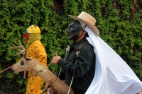 Miércoles 30 de mayo del 2018. Chiapa de Corzo. Los jóvenes danzantes del Calalá del Bario Benito Juárez se preparan para realizar el recorrido hacia el Cerro del Tigre esta tarde