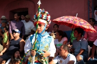 Domingo 16 de junio del 2019. Suchiapa. Los diferentes grupos de danzantes que conforman el Baile del Calalá se preparan  para participar durante las celebraciones patronales del Corpus