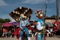 Domingo 16 de junio del 2019. Suchiapa. Los diferentes grupos de danzantes que conforman el Baile del Calalá se preparan  para participar durante las celebraciones patronales del Corpus