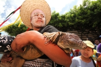 Miércoles 22 de junio.  (20 fotos). El jueves de Corpus se viste de colores y de festividad en la comunidad de Suchiapa, cuando sucede el punto culminante de las celebraciones tradicionales del Calalá o Danza del Venado y del Tigre el cual representa part
