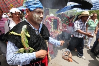 Miércoles 22 de junio.  (20 fotos). El jueves de Corpus se viste de colores y de festividad en la comunidad de Suchiapa, cuando sucede el punto culminante de las celebraciones tradicionales del Calalá o Danza del Venado y del Tigre el cual representa part