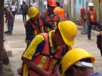 Foto/Alf Durante. Obras del primer cuadro.