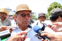Martes 10 de abril del 2012. Organizaciones campesinas inician un plantón en la plaza central de Tuxtla Gutiérrez.