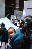 Martes 13 de agosto del 2019. Tuxtla Gutiérrez. Simpatizantes de la Sindica de San Juan Cancuc protestan en el Congreso Local exigiendo la reinstalación de la líder indígena y la creación de un concejo municipal