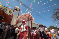 Viernes 2 de febrero del 2018. Tuxtla Gutiérrez. El conjunto de danzas Zoques durante las celebraciones de La Candelaria en la parroquia de Copoya.