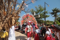 Viernes 2 de febrero del 2018. Tuxtla Gutiérrez. El conjunto de danzas Zoques durante las celebraciones de La Candelaria en la parroquia de Copoya.