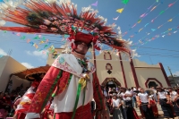 Viernes 2 de febrero del 2018. Tuxtla Gutiérrez. El conjunto de danzas Zoques durante las celebraciones de La Candelaria en la parroquia de Copoya.