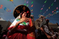 Viernes 2 de febrero del 2018. Tuxtla Gutiérrez. El conjunto de danzas Zoques durante las celebraciones de La Candelaria en la parroquia de Copoya.