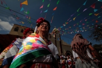 Viernes 2 de febrero del 2018. Tuxtla Gutiérrez. El conjunto de danzas Zoques durante las celebraciones de La Candelaria en la parroquia de Copoya.