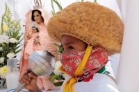 Viernes 2 de febrero del 2018. Tuxtla Gutiérrez. El conjunto de danzas Zoques durante las celebraciones de La Candelaria en la parroquia de Copoya.