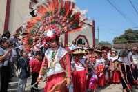 Viernes 2 de febrero del 2018. Tuxtla Gutiérrez. El conjunto de danzas Zoques durante las celebraciones de La Candelaria en la parroquia de Copoya.