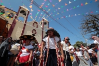 Viernes 2 de febrero del 2018. Tuxtla Gutiérrez. El conjunto de danzas Zoques durante las celebraciones de La Candelaria en la parroquia de Copoya.