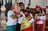 20210202. Tuxtla G. Los costumbristas de la comunidad Zoque se cubren con #cubrebocas y con las medidas de precaución por la #Pandemia del #Covid, realizan los rituales patronales de la comunidad de #Copoya