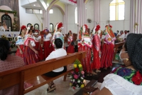 20210202. Tuxtla G. Los costumbristas de la comunidad Zoque se cubren con #cubrebocas y con las medidas de precaución por la #Pandemia del #Covid, realizan los rituales patronales de la comunidad de #Copoya