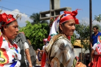 Sábado 2 de febrero del 2018. Tuxtla Gutiérrez. Los bailes de la Virgen de Candelaria son realizados este medio día por los miembros de la comunidad Zoque en la Parroquia de Copoya