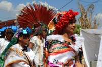 Sábado 2 de febrero del 2018. Tuxtla Gutiérrez. Los bailes de la Virgen de Candelaria son realizados este medio día por los miembros de la comunidad Zoque en la Parroquia de Copoya