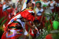 Sábado 2 de febrero del 2018. Tuxtla Gutiérrez. Los bailes de la Virgen de Candelaria son realizados este medio día por los miembros de la comunidad Zoque en la Parroquia de Copoya
