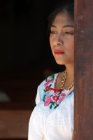 Lunes 1 de febrero del 2016. San Fernando. La Danza de Las Candelarias. Las bellas mujeres de la comunidad indígena Zoque de esta localidad ubicada a 14 kilómetros de la capital del estado de Chiapas bailan por las calles vistiendo el traje típico adornad