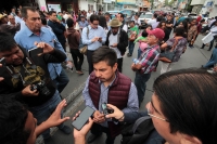 Lunes 28 de enero del 2018. Tuxtla Gutiérrez. Los aspirantes a los cargos de representación popular se inscriben este medio dí­a en las instalaciones del Partido Morena