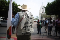 20230502. Tuxtla. Carmelo protesta en el Congreso de Chiapas