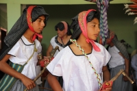 Sábado 25 de febrero del 2017. Tuxtla Gutiérrez. Los danzantes de la comunidad de la etnia Zoque recorren las calles de la capital de Chiapas donde bailan la Danza de la Pluma de la Guacamaya o Carnaval