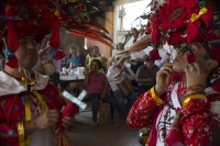 Sábado 2 de marzo del 2019. Tuxtla Gutiérrez. Los danzantes tradicionales de la Comunidad Zoque realizan el recorrido ritual los diferentes bailes correspondientes al Carnaval en el lado poniente norte de la ciudad.