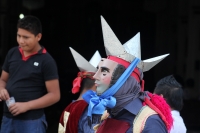 Miércoles 5 de abril del 2017. Chiapa de Corzo. Los jóvenes chiapanecas realizan una pintoresca representación de la lucha de la conquista entre los pueblos de la ribera del Grijalva donde los indígenas atacan a las huestes españolas, esta representación 