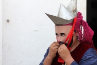 Miércoles 5 de abril del 2017. Chiapa de Corzo. Los jóvenes chiapanecas realizan una pintoresca representación de la lucha de la conquista entre los pueblos de la ribera del Grijalva donde los indígenas atacan a las huestes españolas, esta representación 